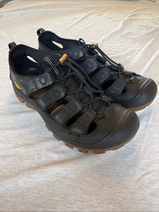 Keen Other - Keen Waterproof Black Leather Men’s Outdoor Sandals